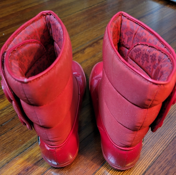 LACOSTE Rain Boots Red Women's Size 8 - Picture 6 of 15